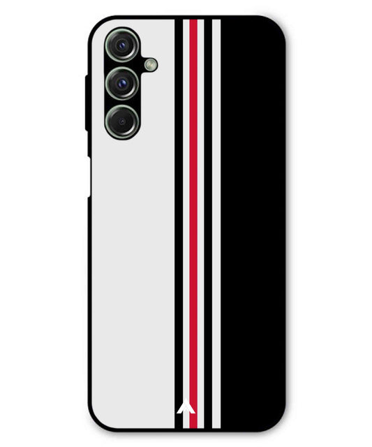 Stripe Pattern 3 Metal Back Cover Phone Case for Samsung Galaxy F34