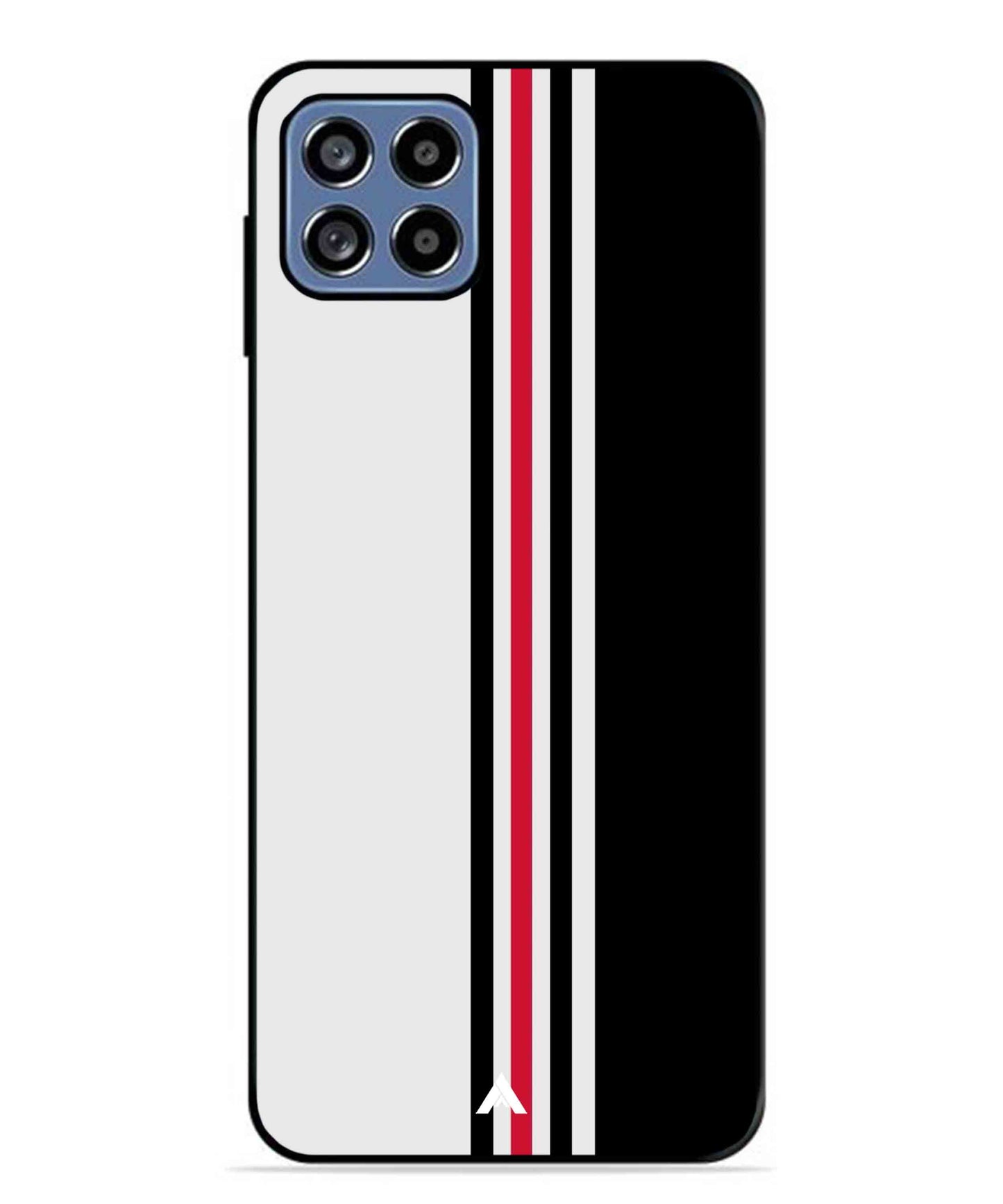 Stripe Pattern 3 Metal Back Cover Phone Case for Samsung Galaxy F42