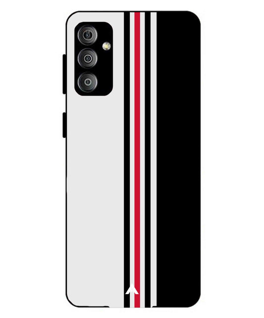 Stripe Pattern 3 Metal Back Cover Phone Case for Samsung Galaxy M23