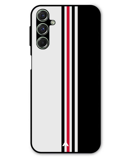 Stripe Pattern 3 Metal Back Cover Phone Case for Samsung Galaxy M54