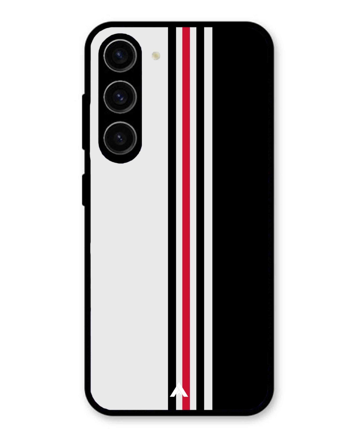 Stripe Pattern 3 Metal Back Cover Phone Case for Samsung Galaxy S24