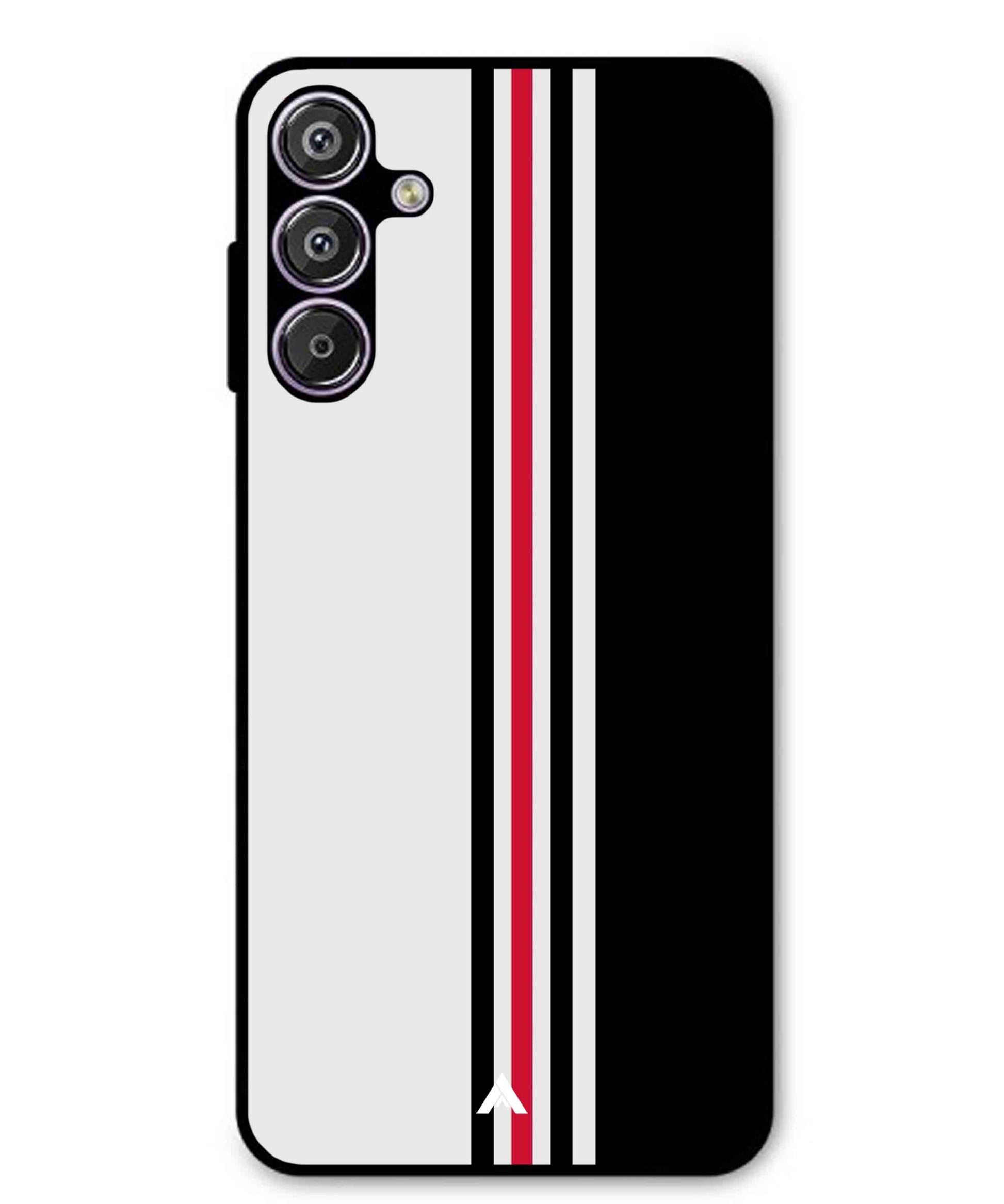 Stripe Pattern 3 Metal Back Cover Phone Case for Samsung Galaxy S25 Plus