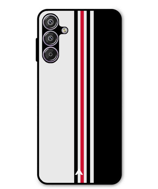 Stripe Pattern 3 Metal Back Cover Phone Case for Samsung Galaxy S25 Plus