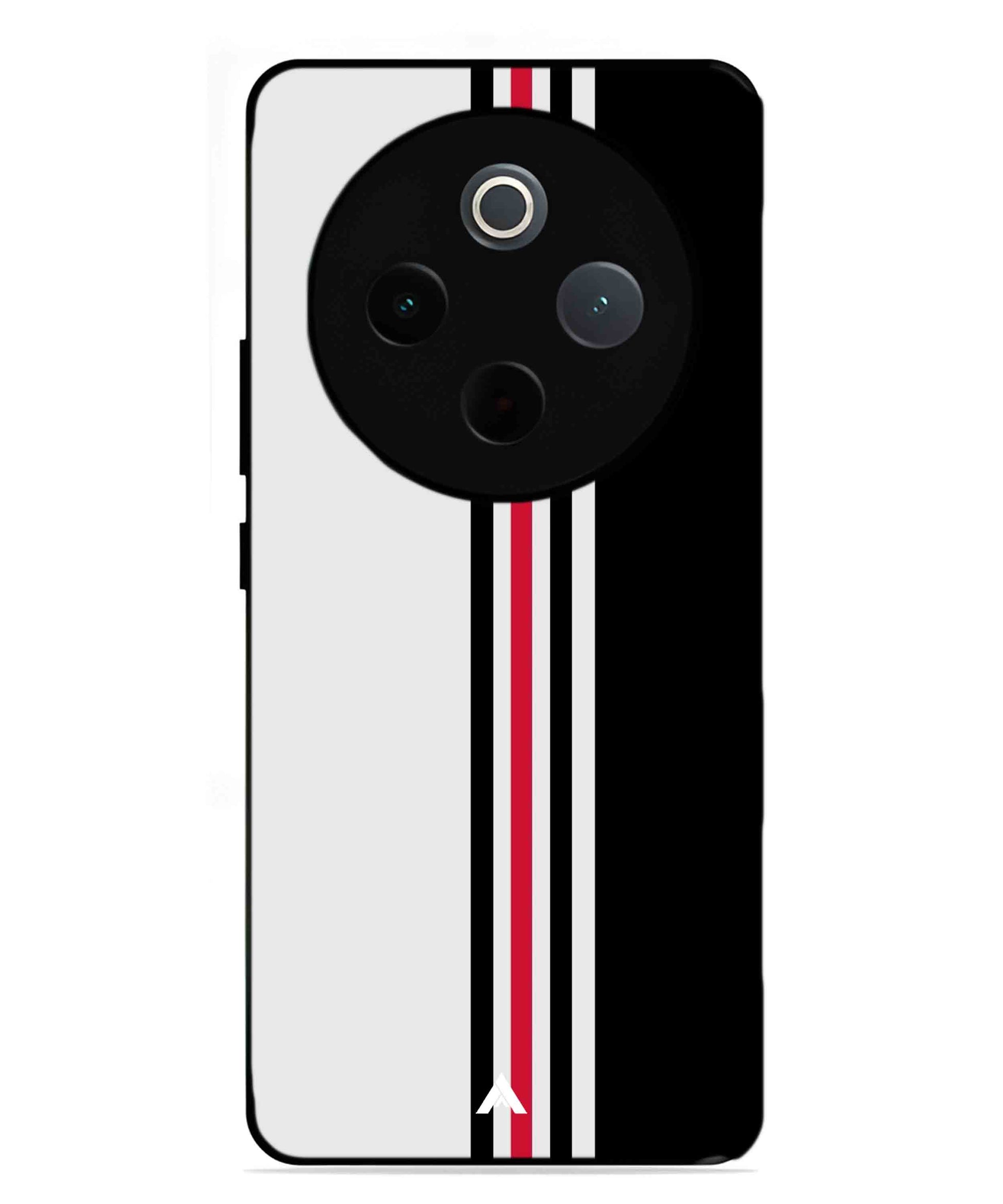Stripe Pattern 3 Metal Back Cover Phone Case for Vivo T4
