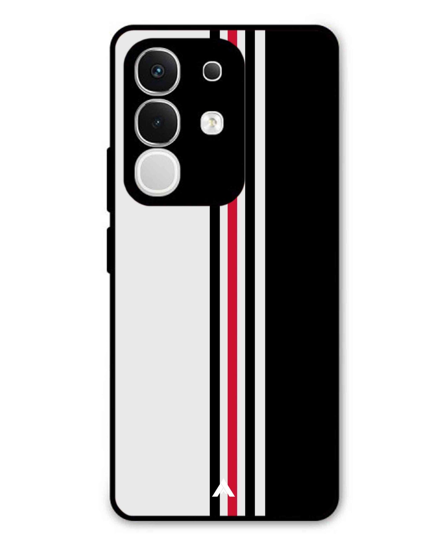 Stripe Pattern 3 Metal Back Cover Phone Case for Vivo T4X