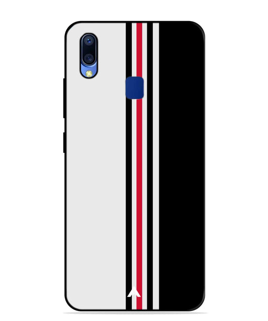 Stripe Pattern 3 Metal Back Cover Phone Case for Vivo Y95