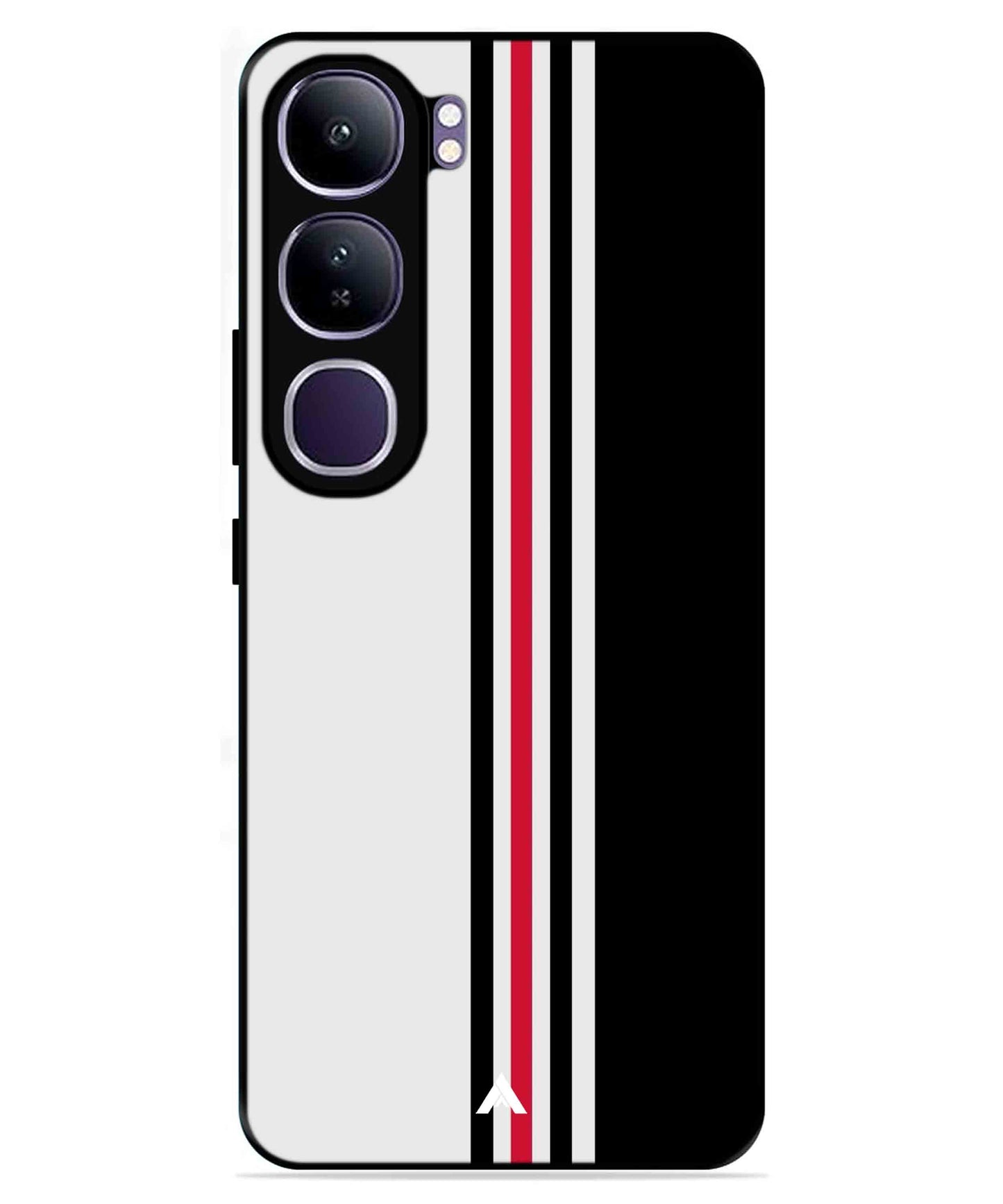 Stripe Pattern 3 Metal Back Cover Phone Case for Vivo v40 Lite