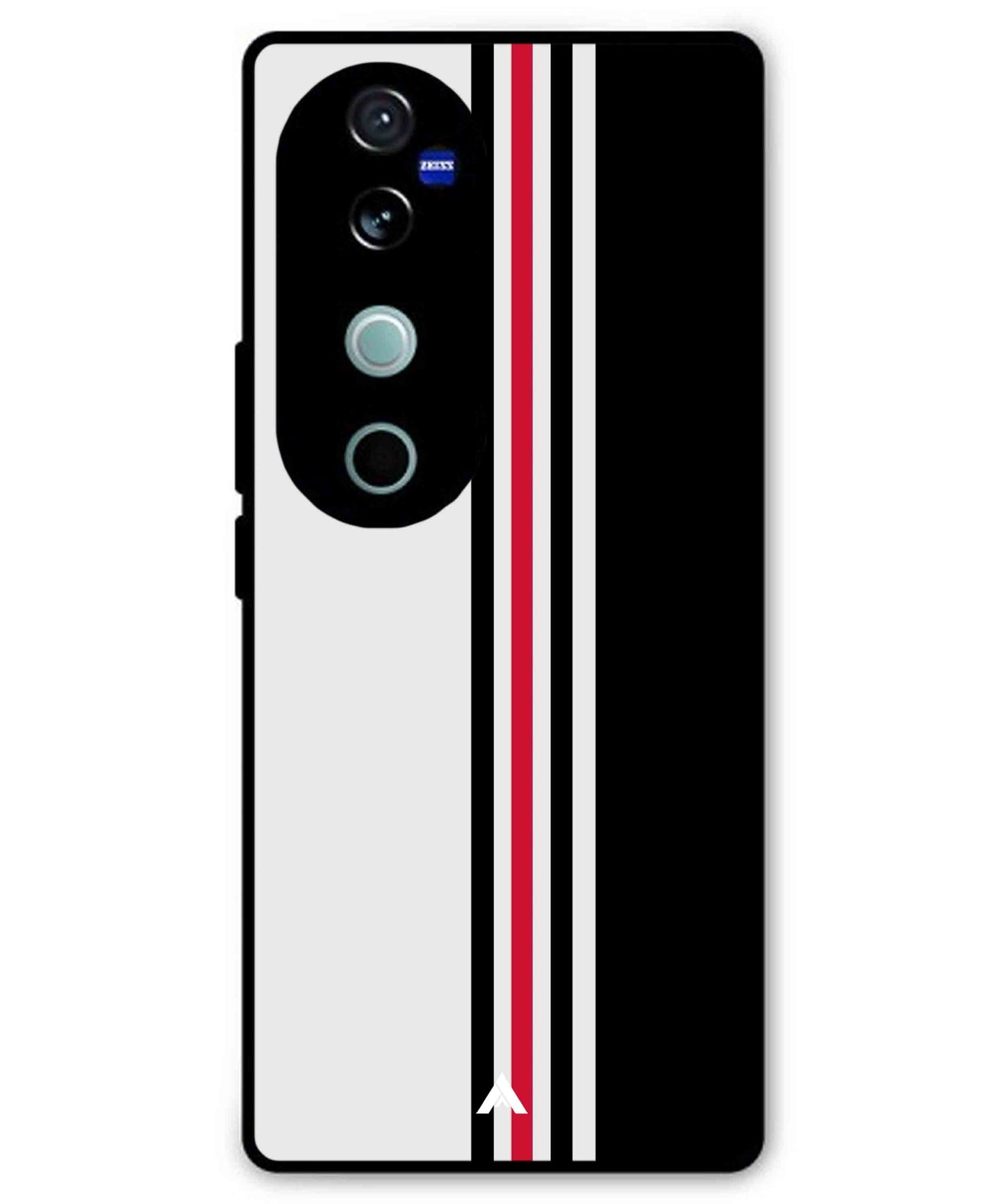 Stripe Pattern 3 Metal Back Cover Phone Case for Vivo v40 Pro