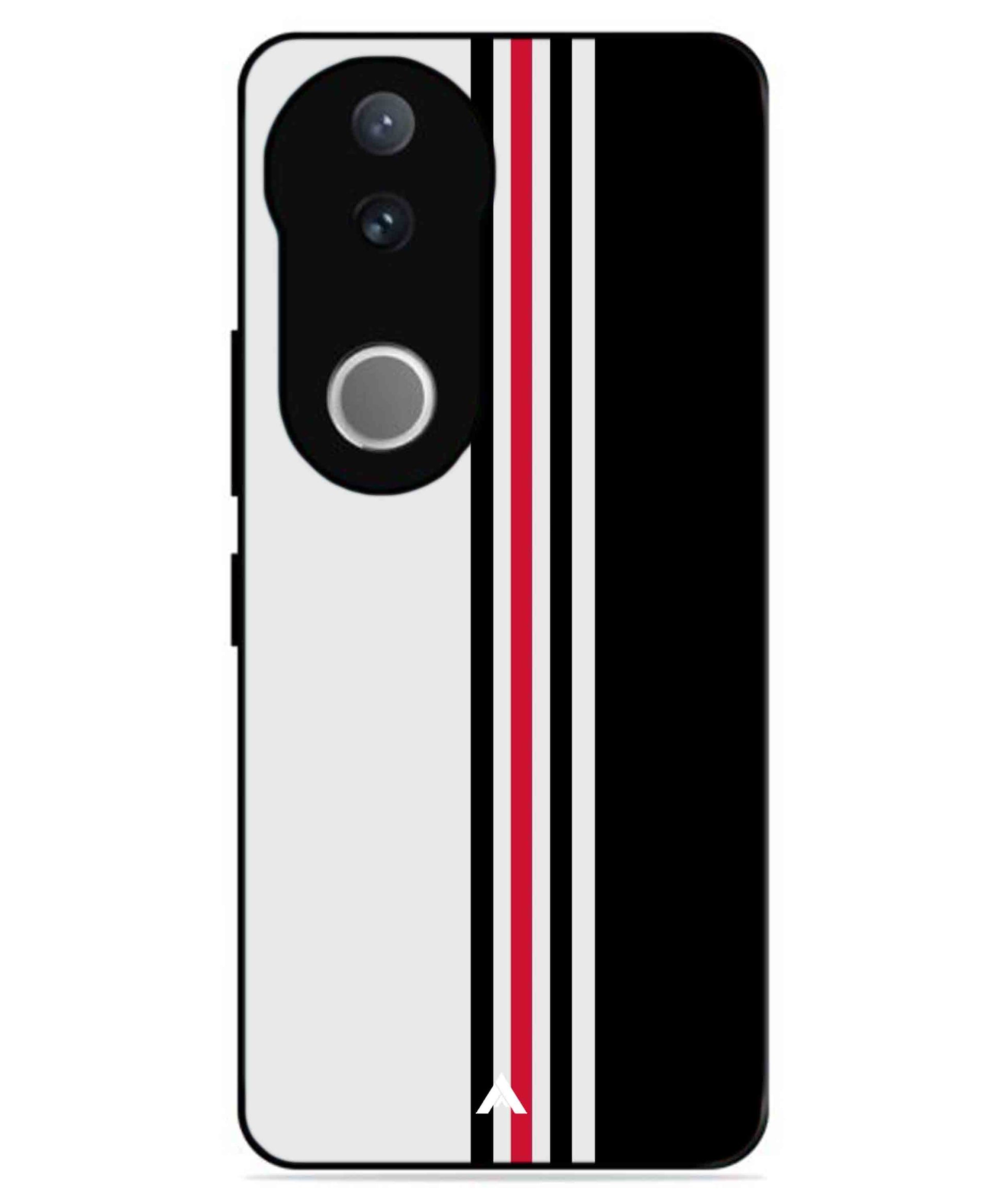 Stripe Pattern 3 Metal Back Cover Phone Case for Vivo v50