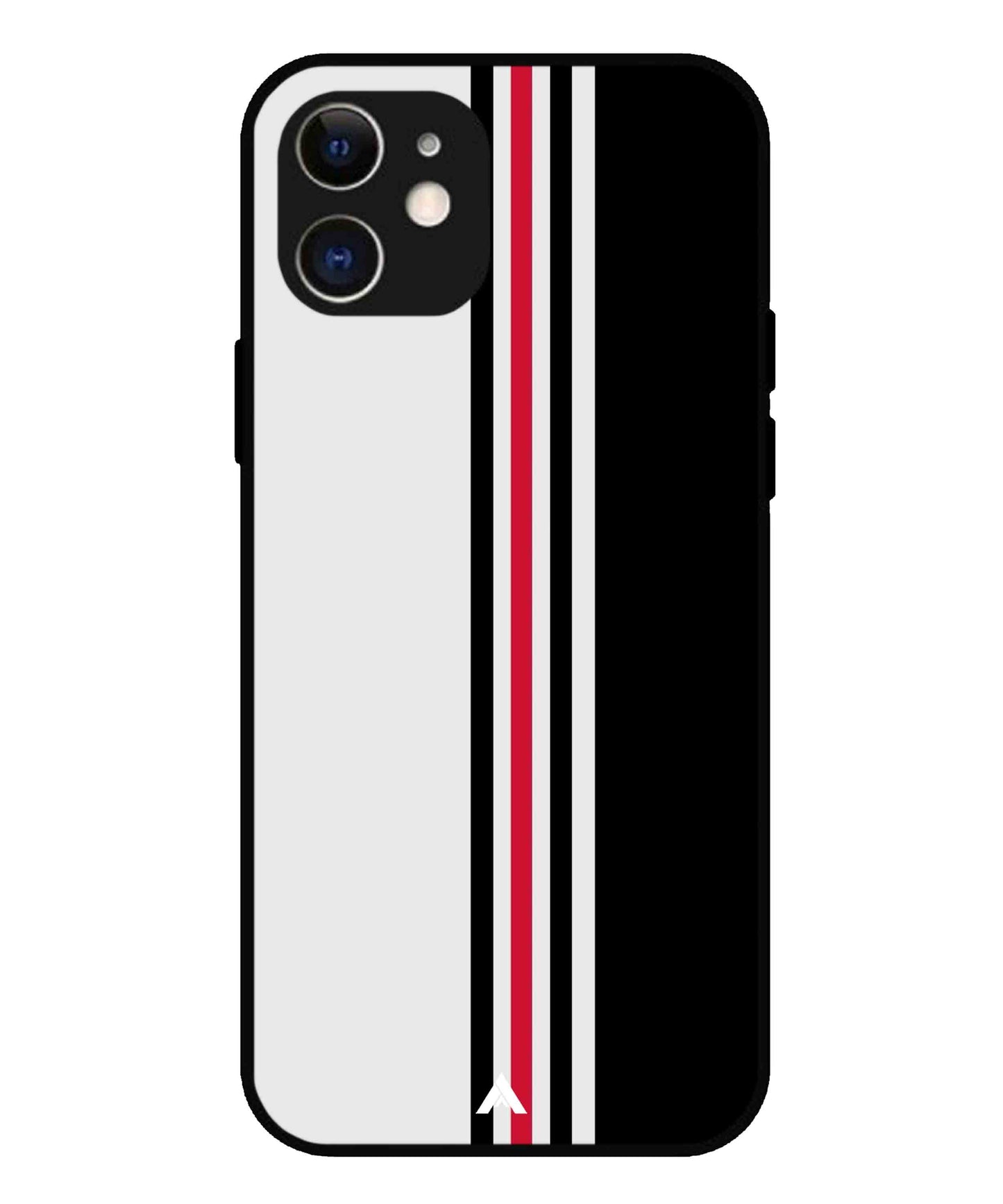 Stripe Pattern 3 Metal Back Cover Phone Case for iPhone 12