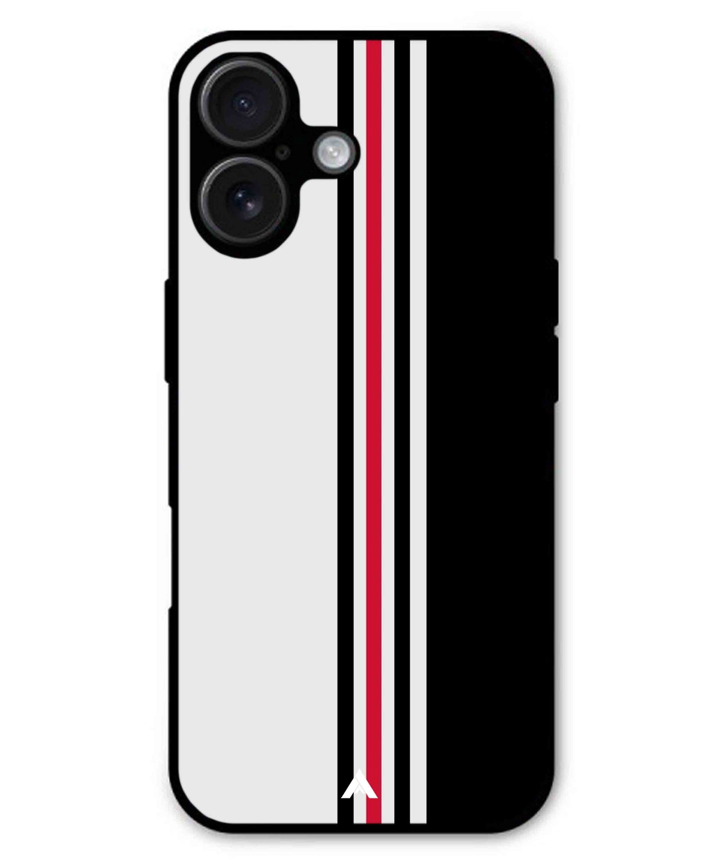 Stripe Pattern 3 Metal Back Cover Phone Case for iPhone 16 Plus