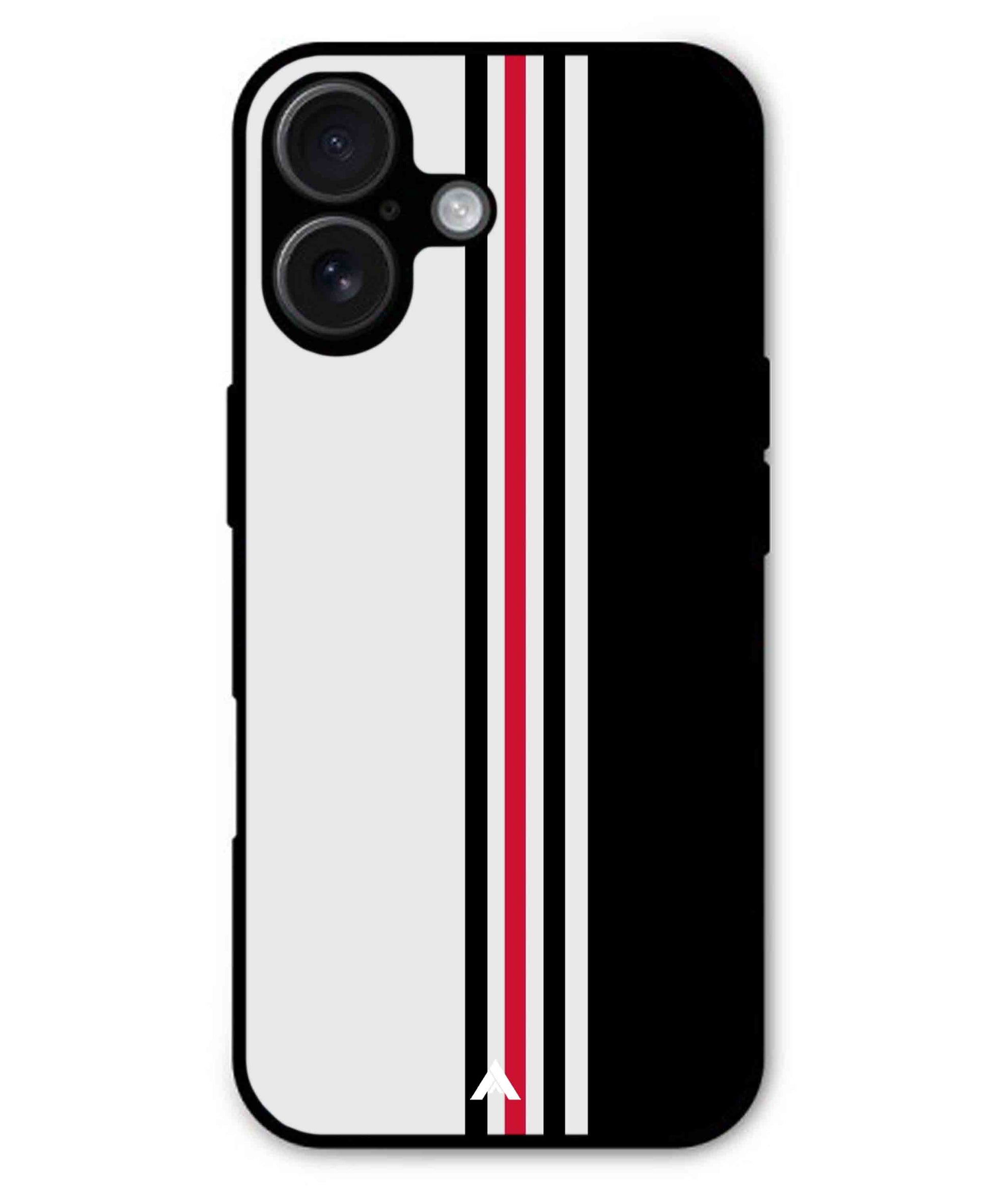 Stripe Pattern 3 Metal Back Cover Phone Case for iPhone 16 Plus