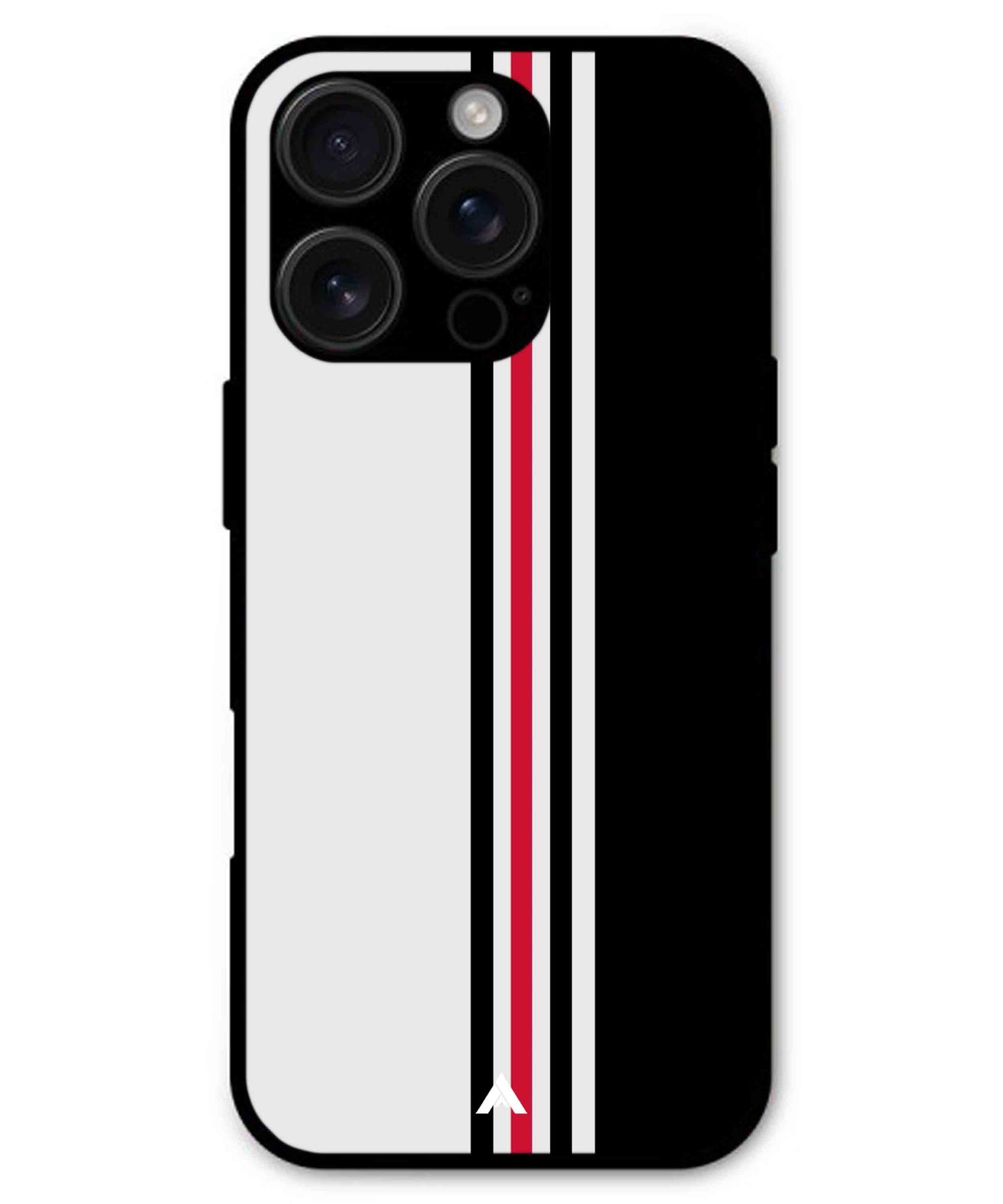 Stripe Pattern 3 Metal Back Cover Phone Case for iPhone 16 ProMax