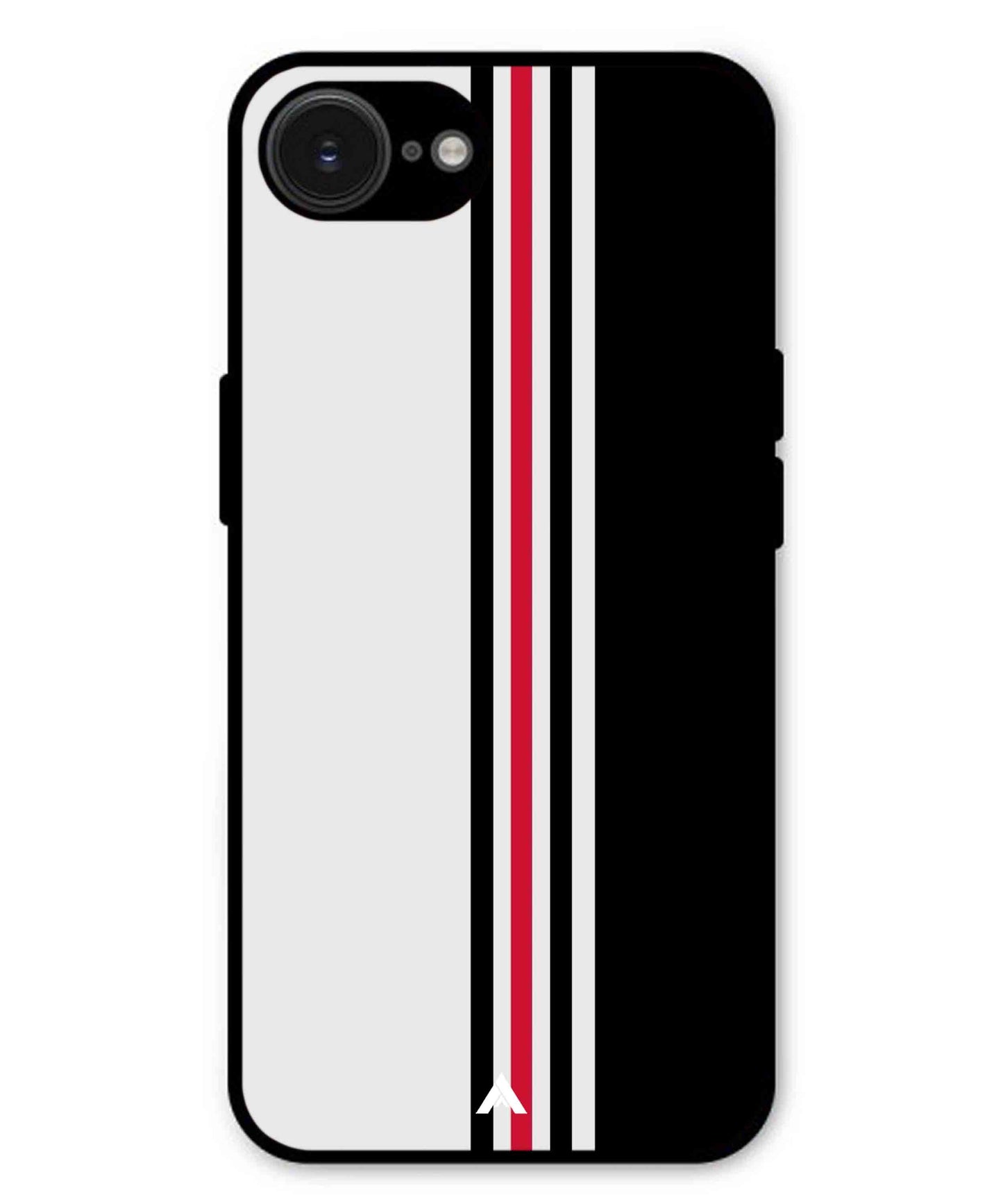 Stripe Pattern 3 Metal Back Cover Phone Case for iPhone 16e