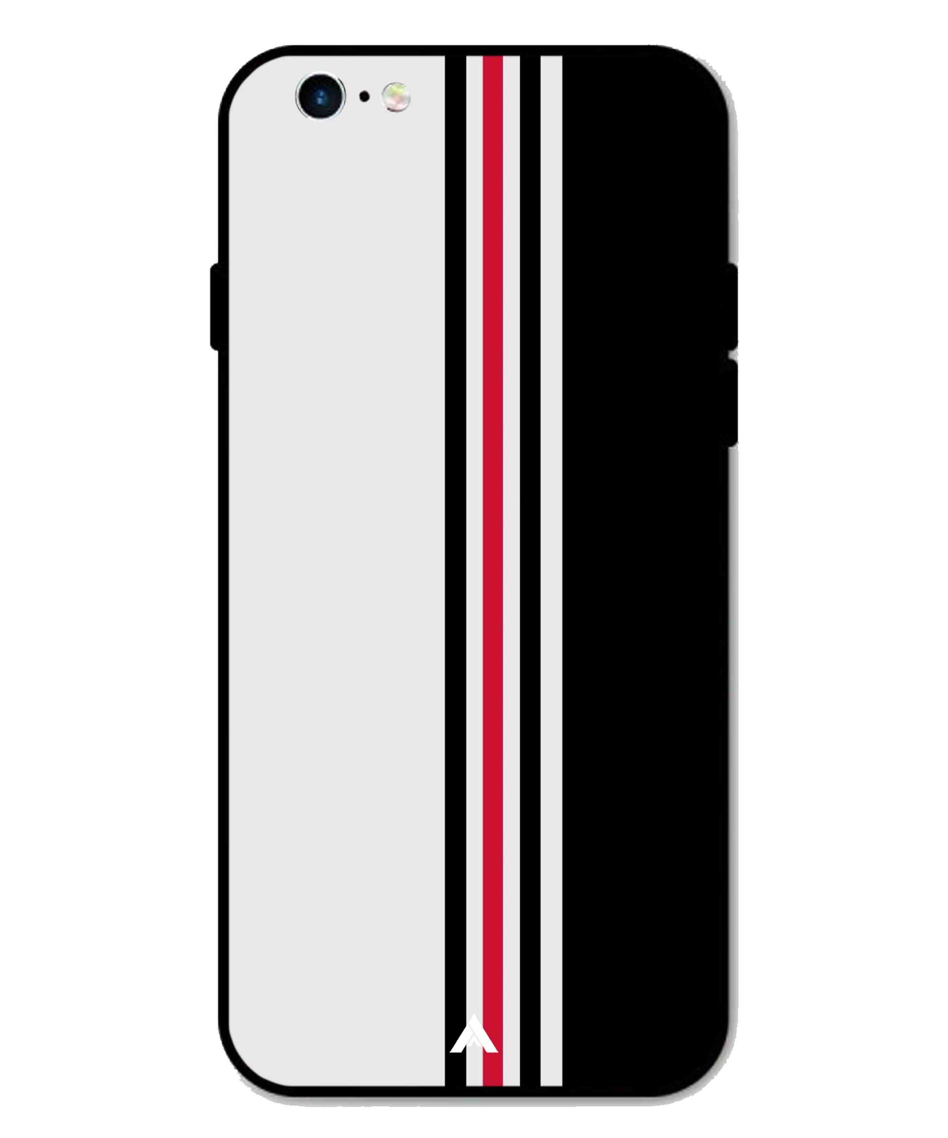 Stripe Pattern 3 Metal Back Cover Phone Case for iPhone 6 Plus