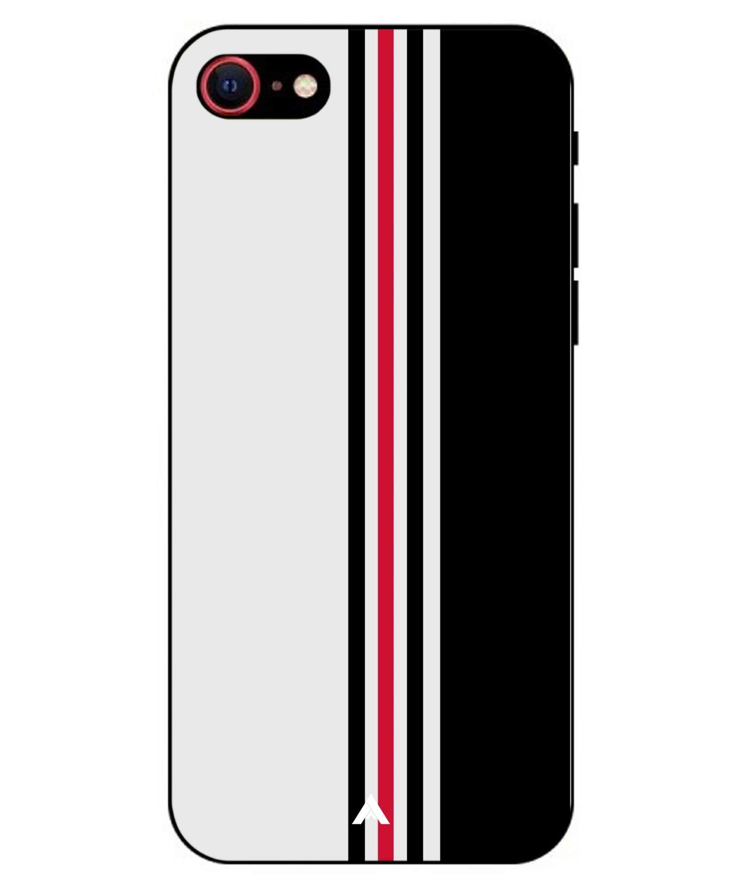 Stripe Pattern 3 Metal Back Cover Phone Case for iPhone 8