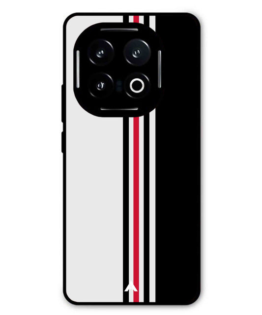 Stripe Pattern 3 Metal Back Cover Phone Case for iQOO 13