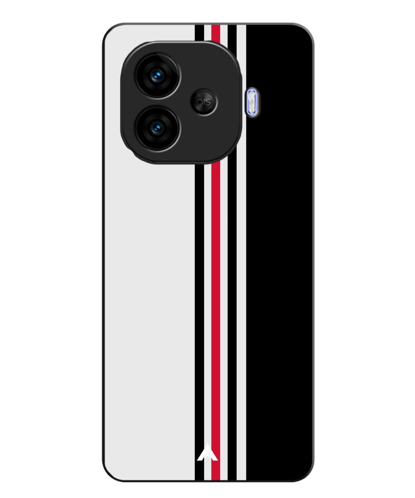 Stripe Pattern 3 Metal Back Cover Phone Case for iQOO Neo 10r