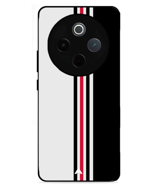 Stripe Pattern 3 Metal Back Cover Phone Case for iQOO Z10