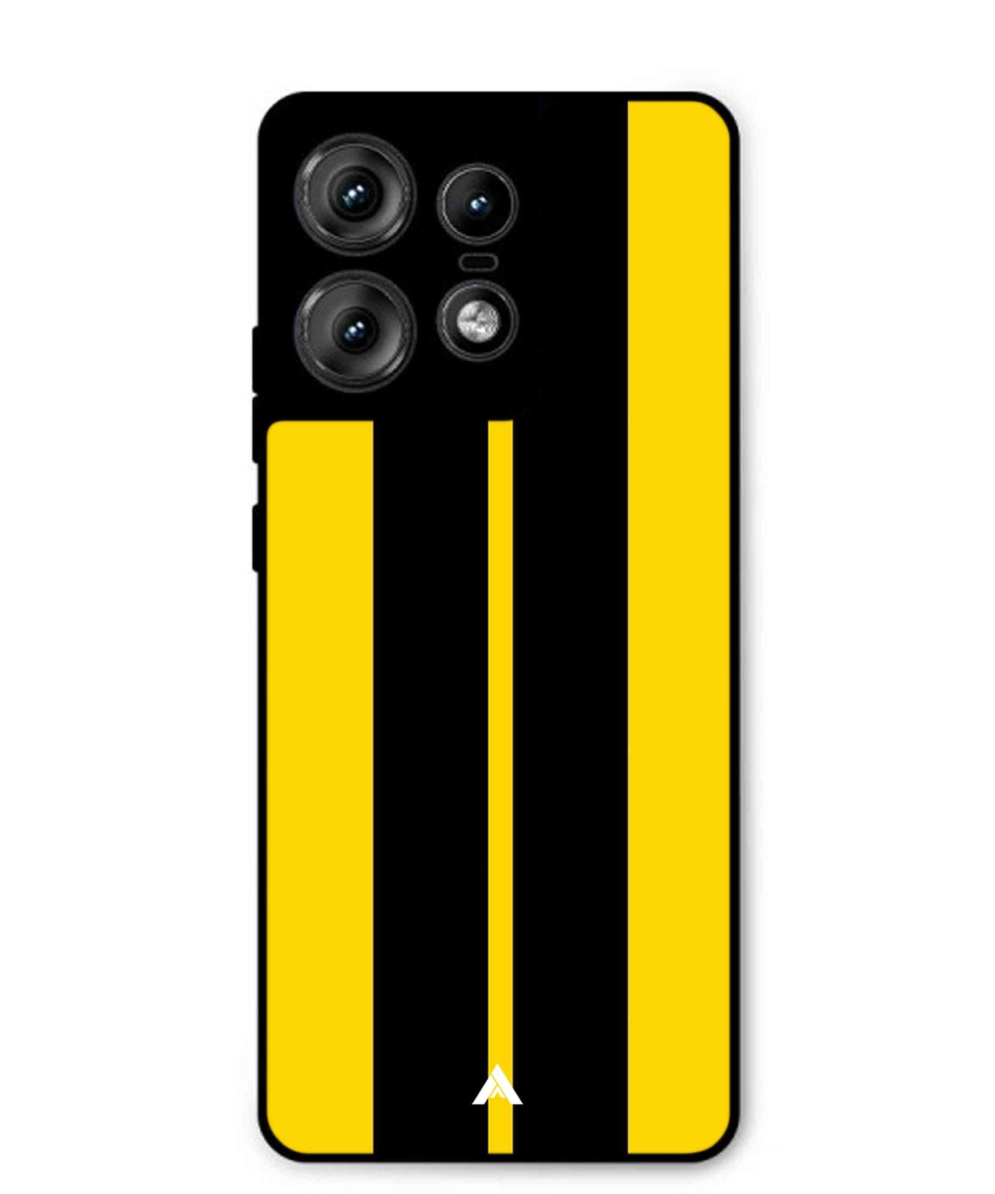 Stripe Pattern 4 Metal Back Cover Phone Case for Moto Edge 50 Pro