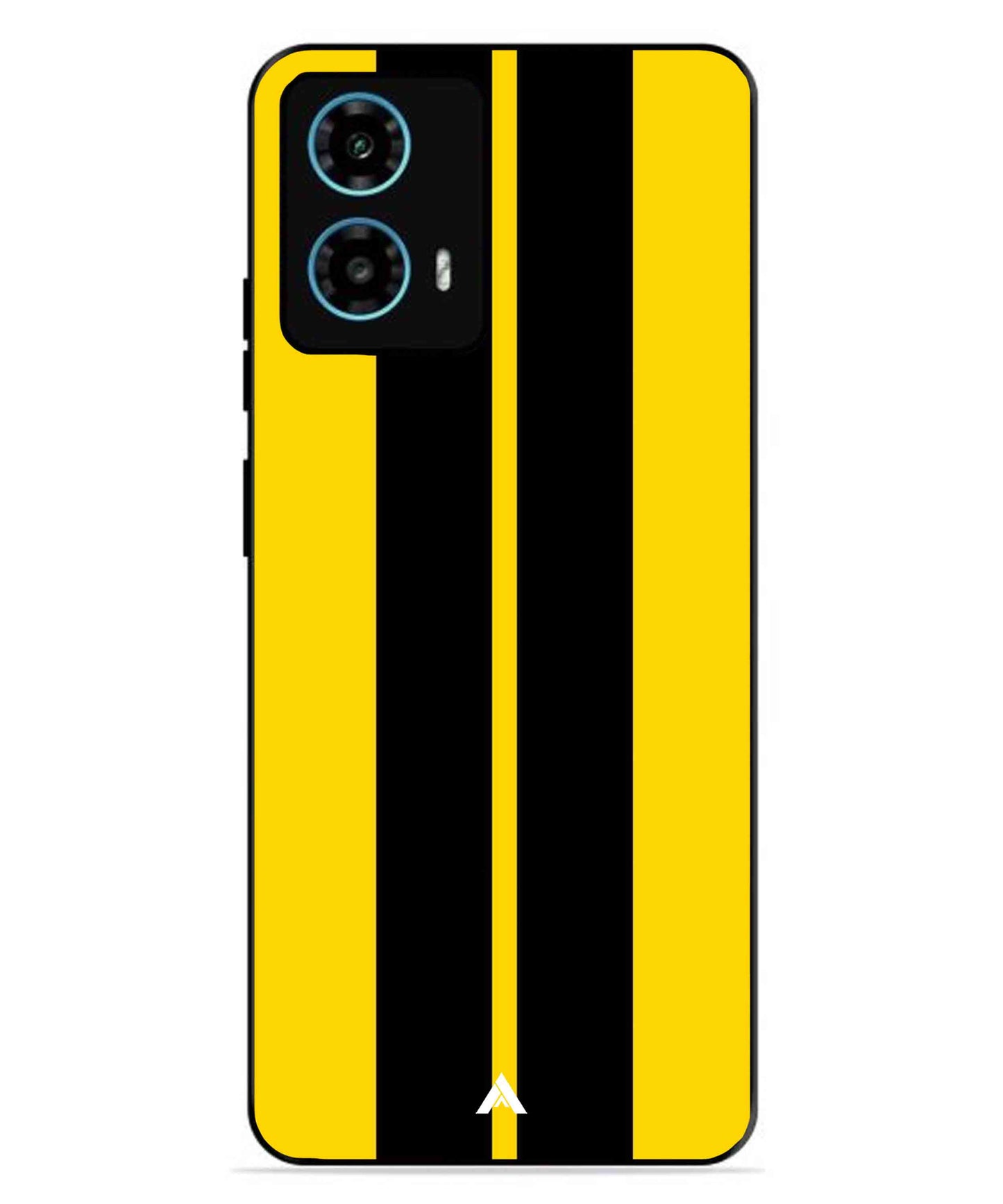 Stripe Pattern 4 Metal Back Cover Phone Case for Moto G34