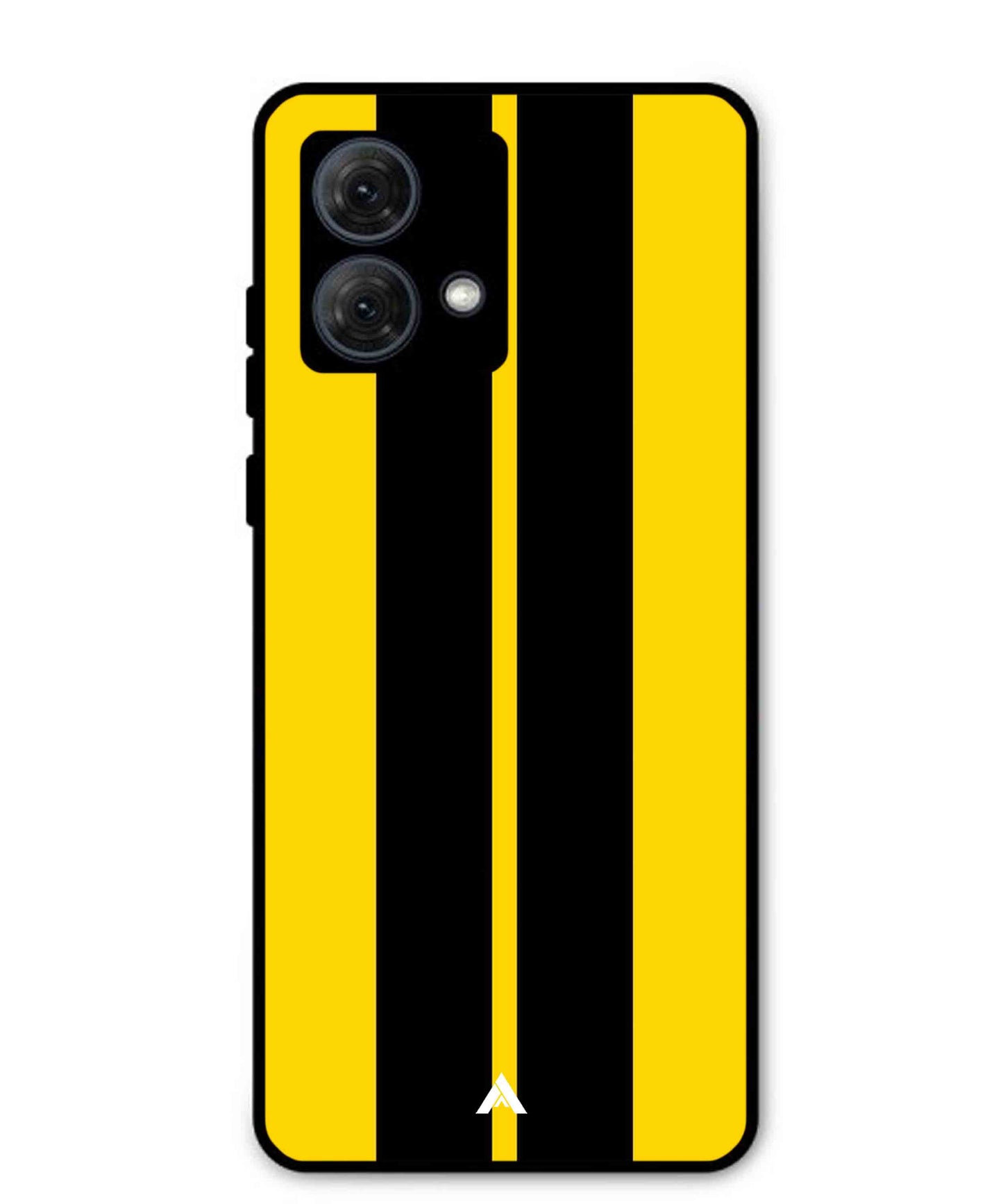 Stripe Pattern 4 Metal Back Cover Phone Case for Moto G84