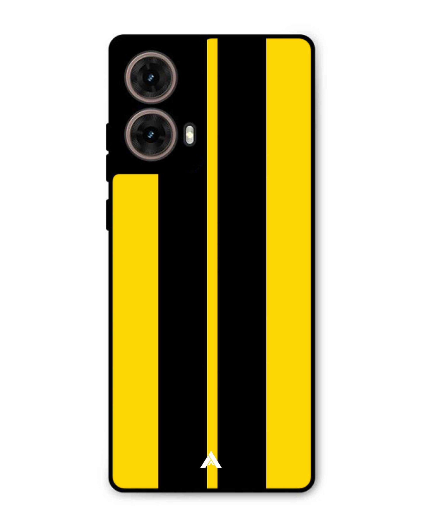 Stripe Pattern 4 Metal Back Cover Phone Case for Moto G85