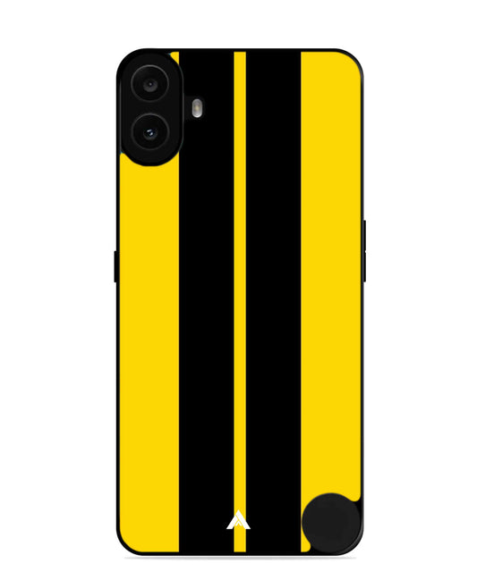 Stripe Pattern 4 Metal Back Cover Phone Case for Nothing CMF Phone 1