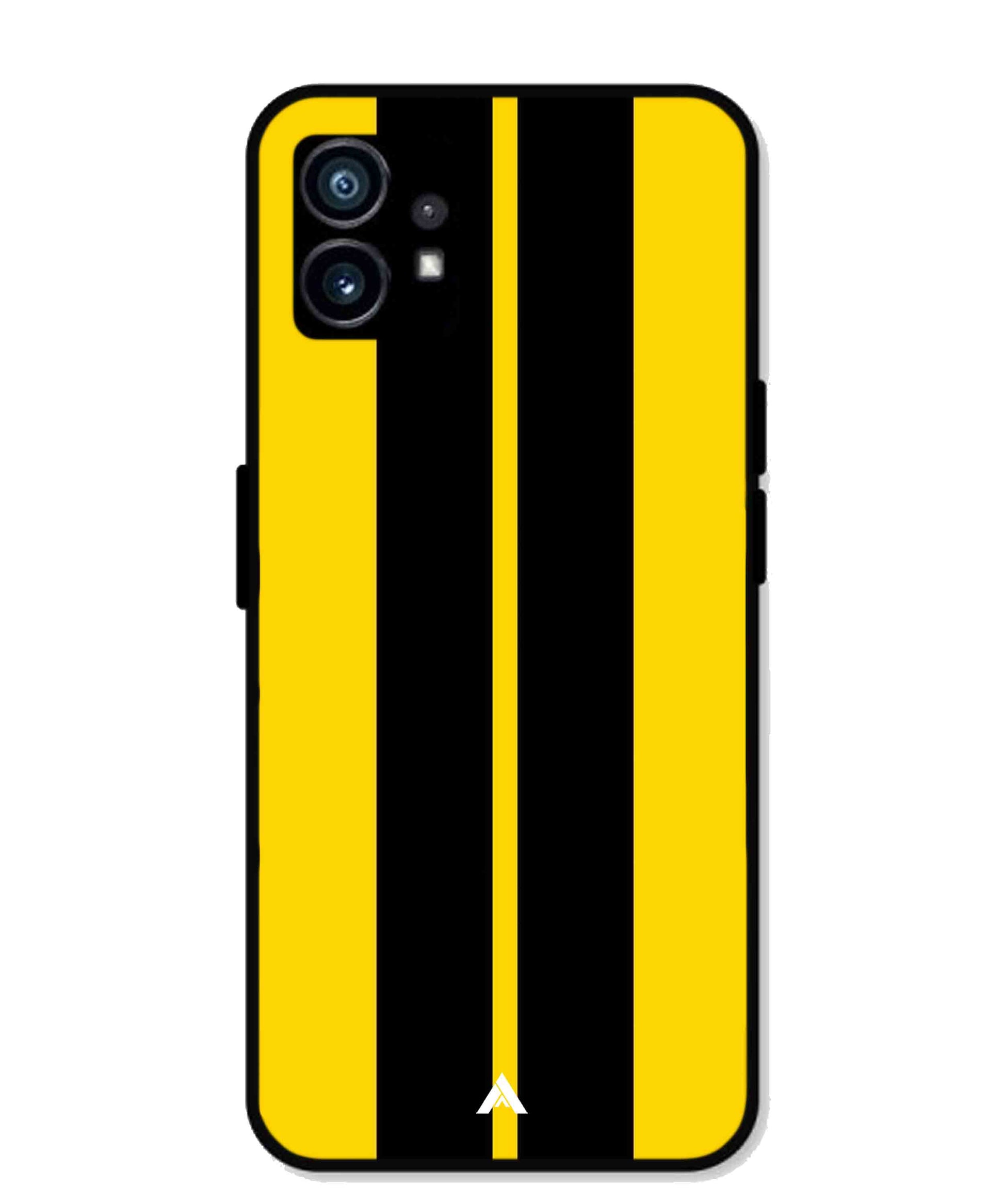 Stripe Pattern 4 Metal Back Cover Phone Case for Nothing Phone 1