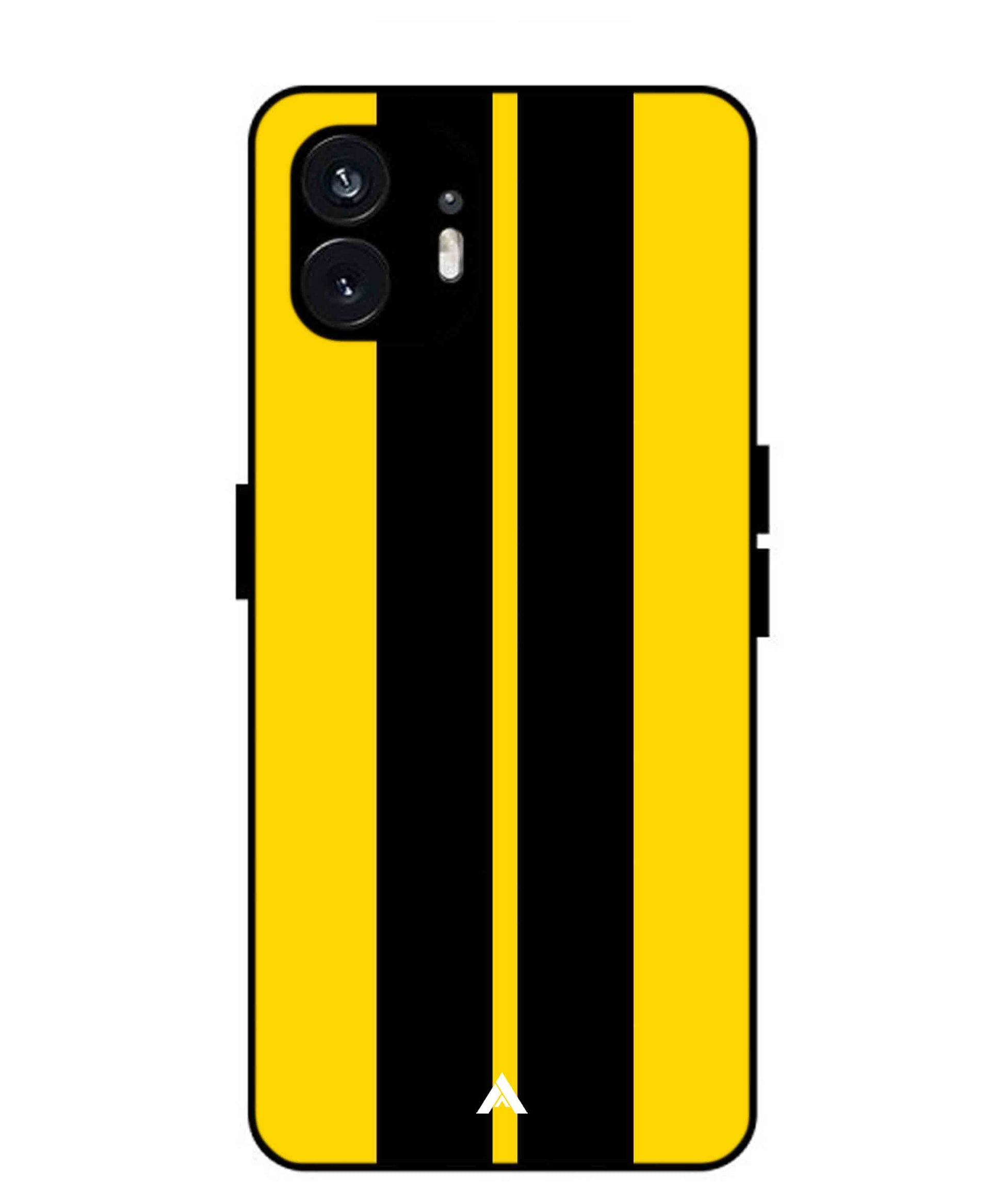 Stripe Pattern 4 Metal Back Cover Phone Case for Nothing Phone 2a