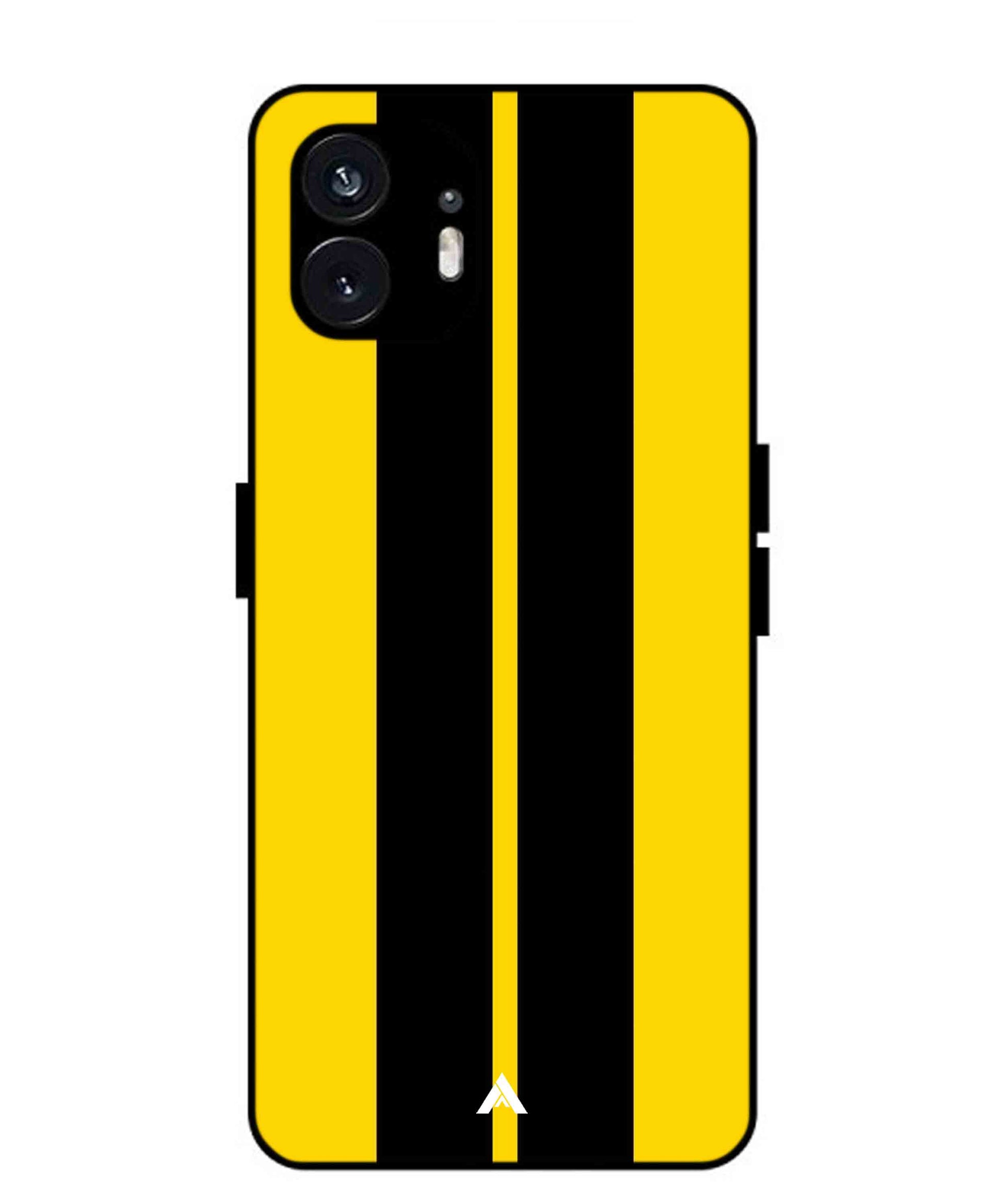 Stripe Pattern 4 Metal Back Cover Phone Case for Nothing Phone 2a Plus