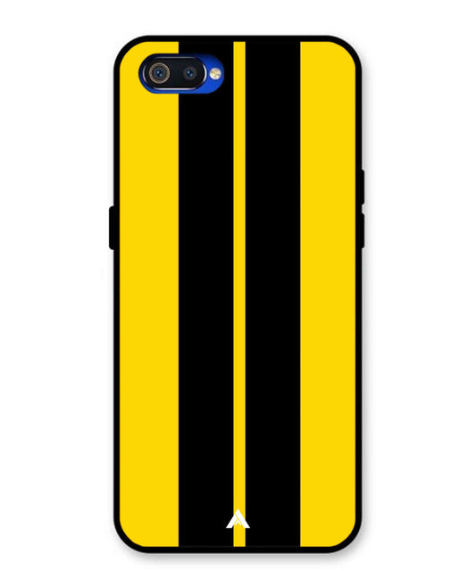 Stripe Pattern 4 Metal Back Cover Phone Case for Oppo A1K