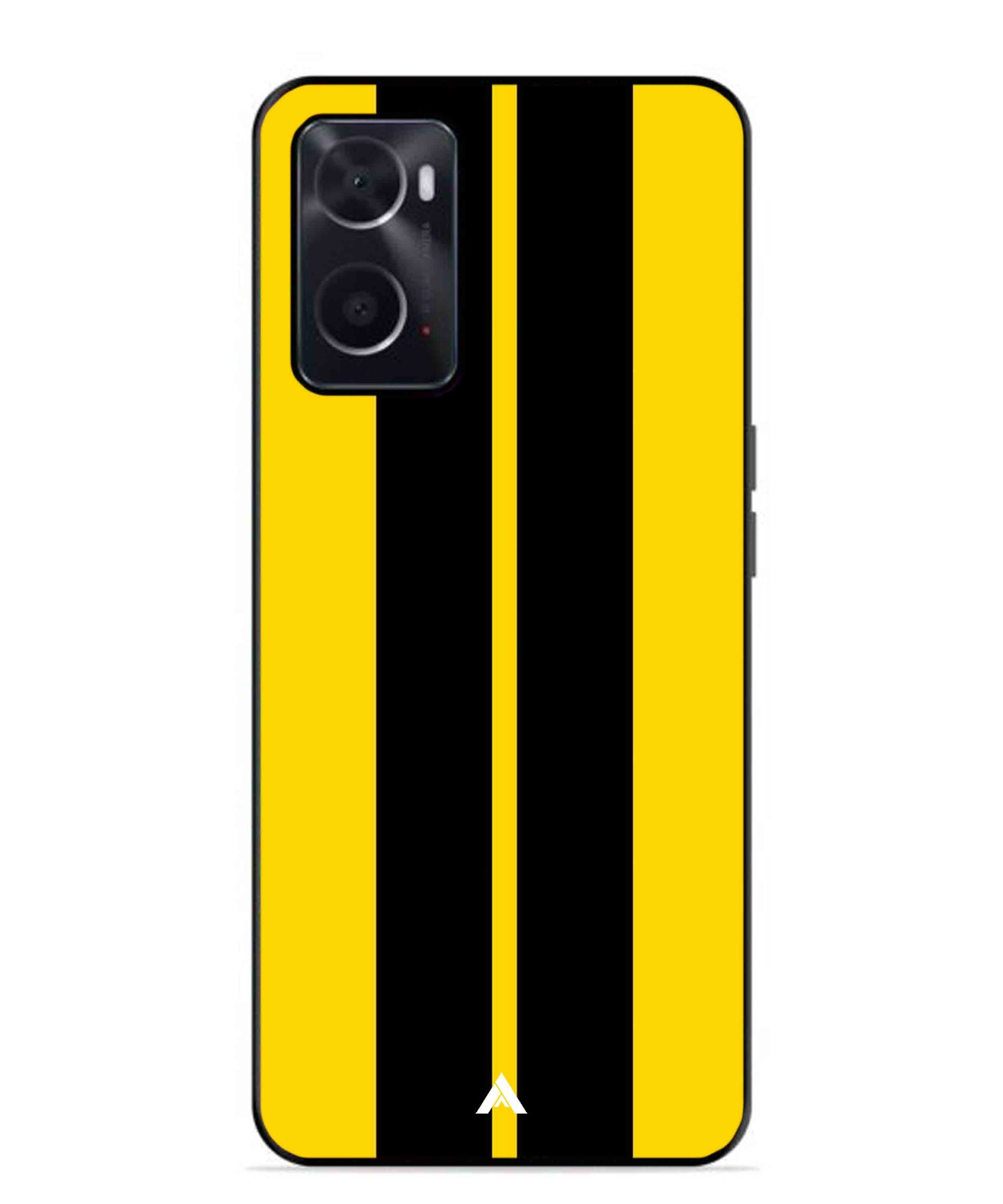 Stripe Pattern 4 Metal Back Cover Phone Case for Oppo A36