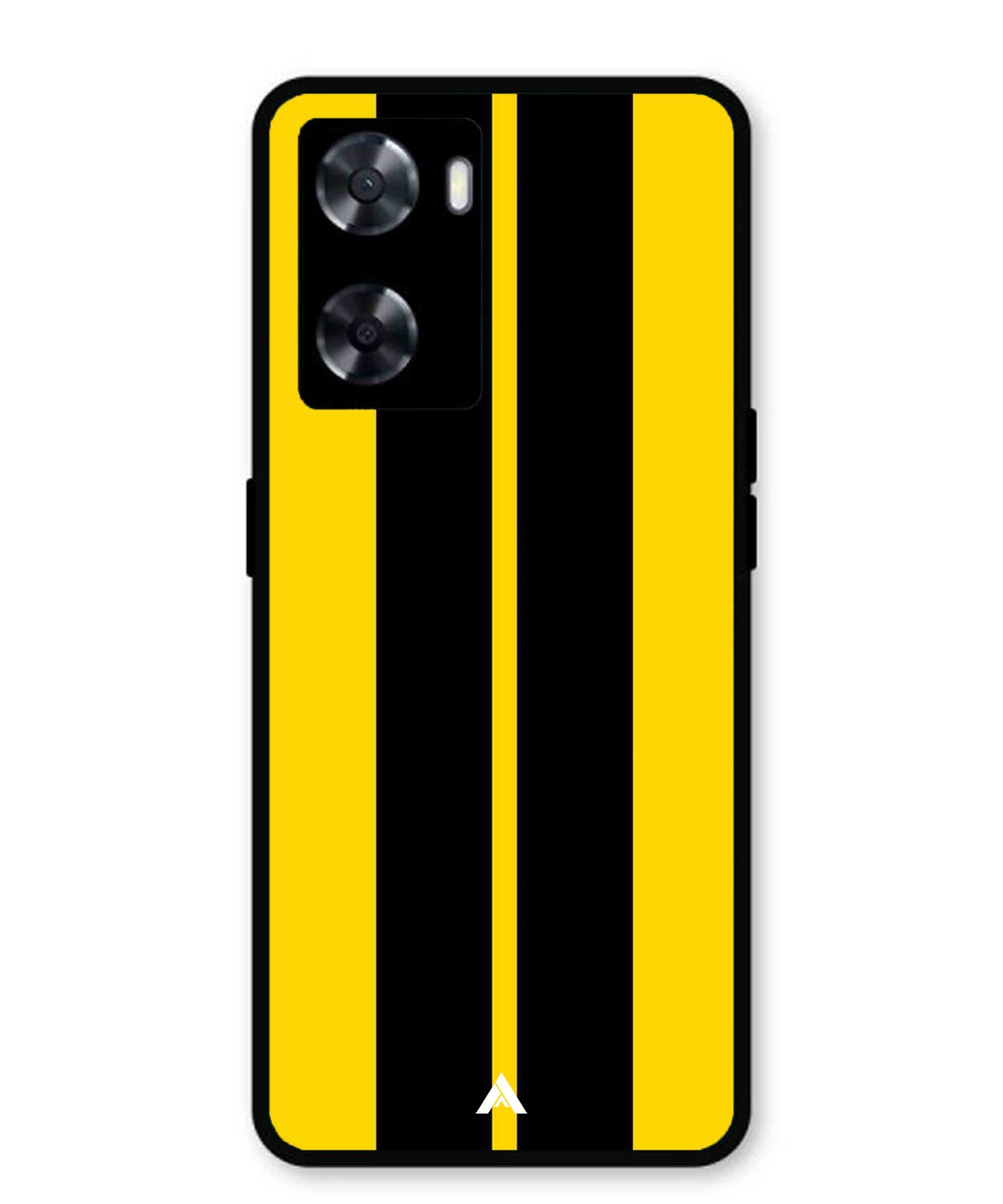 Stripe Pattern 4 Metal Back Cover Phone Case for Oppo A57