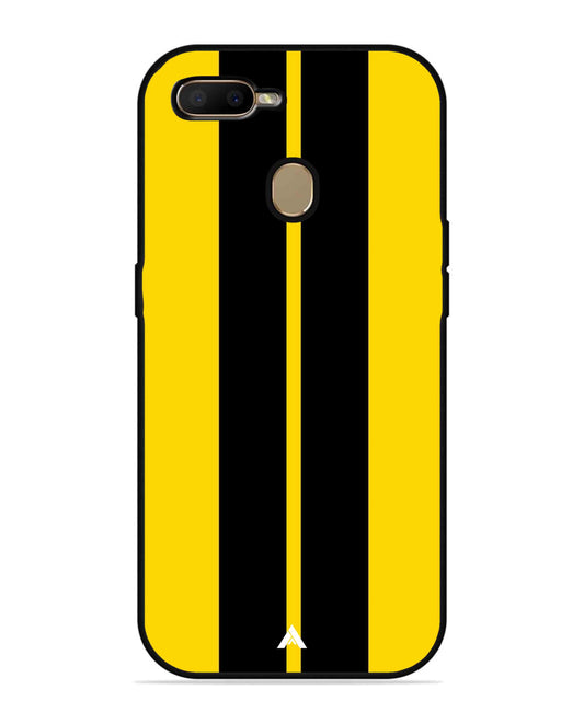 Stripe Pattern 4 Metal Back Cover Phone Case for Oppo A5s