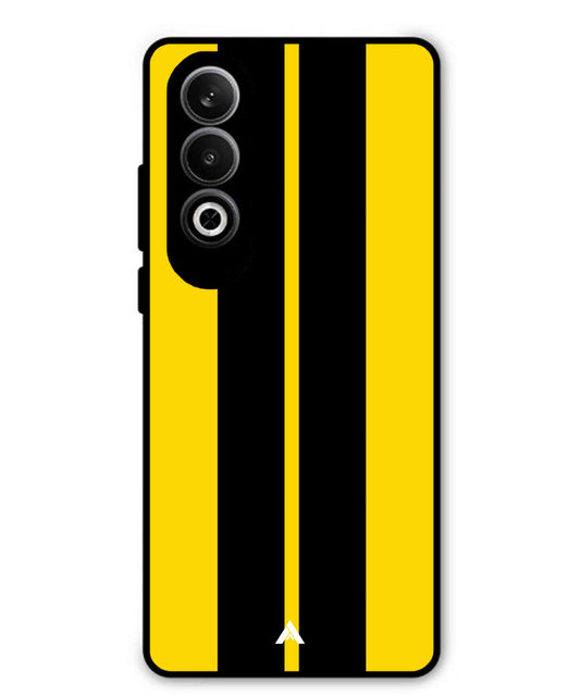 Stripe Pattern 4 Metal Back Cover Phone Case for Oppo K12