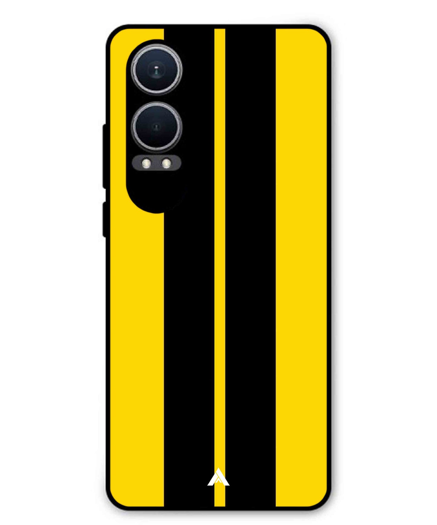 Stripe Pattern 4 Metal Back Cover Phone Case for Oppo K12x