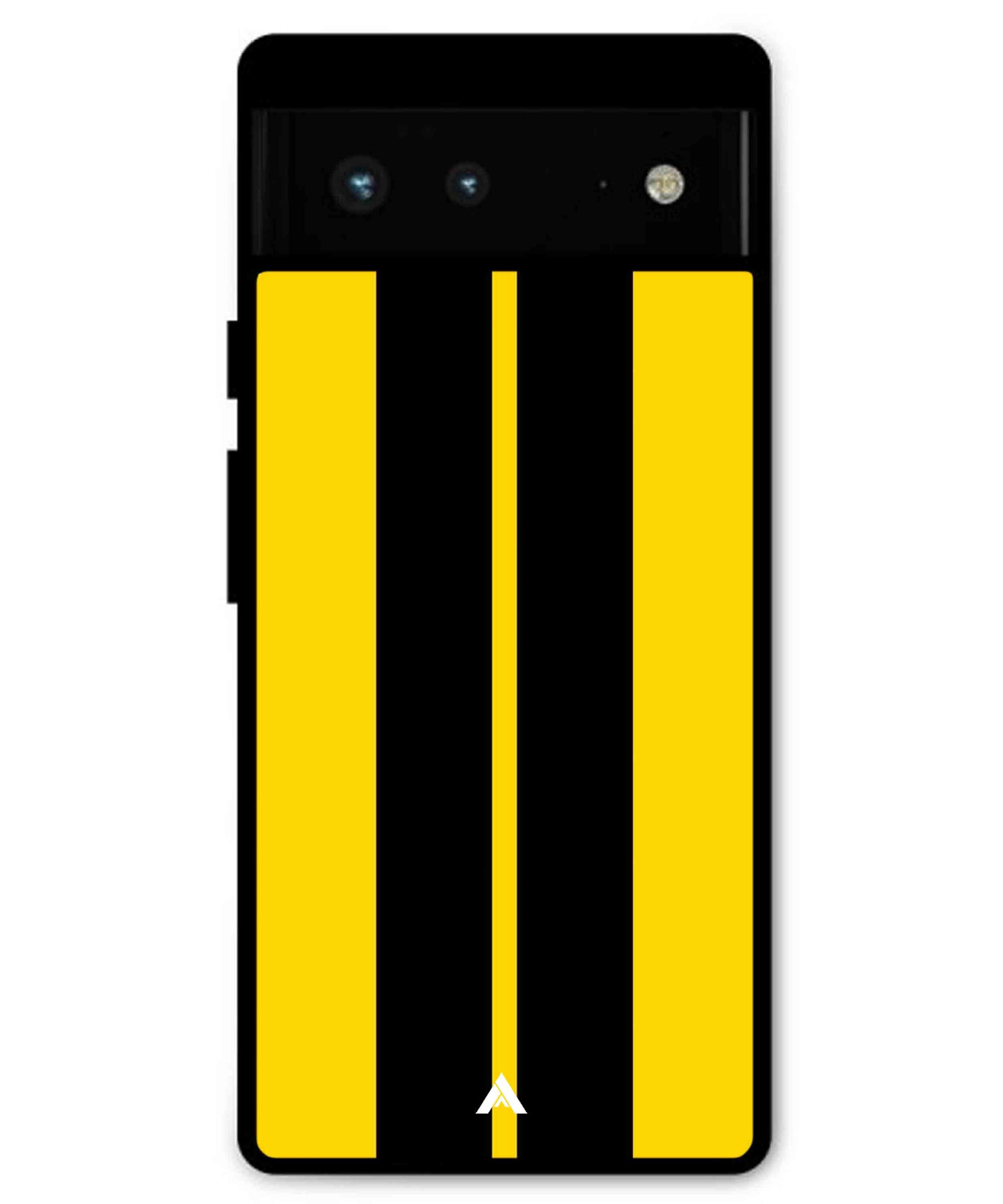 Stripe Pattern 4 Metal Back Cover Phone Case for Pixel 6A