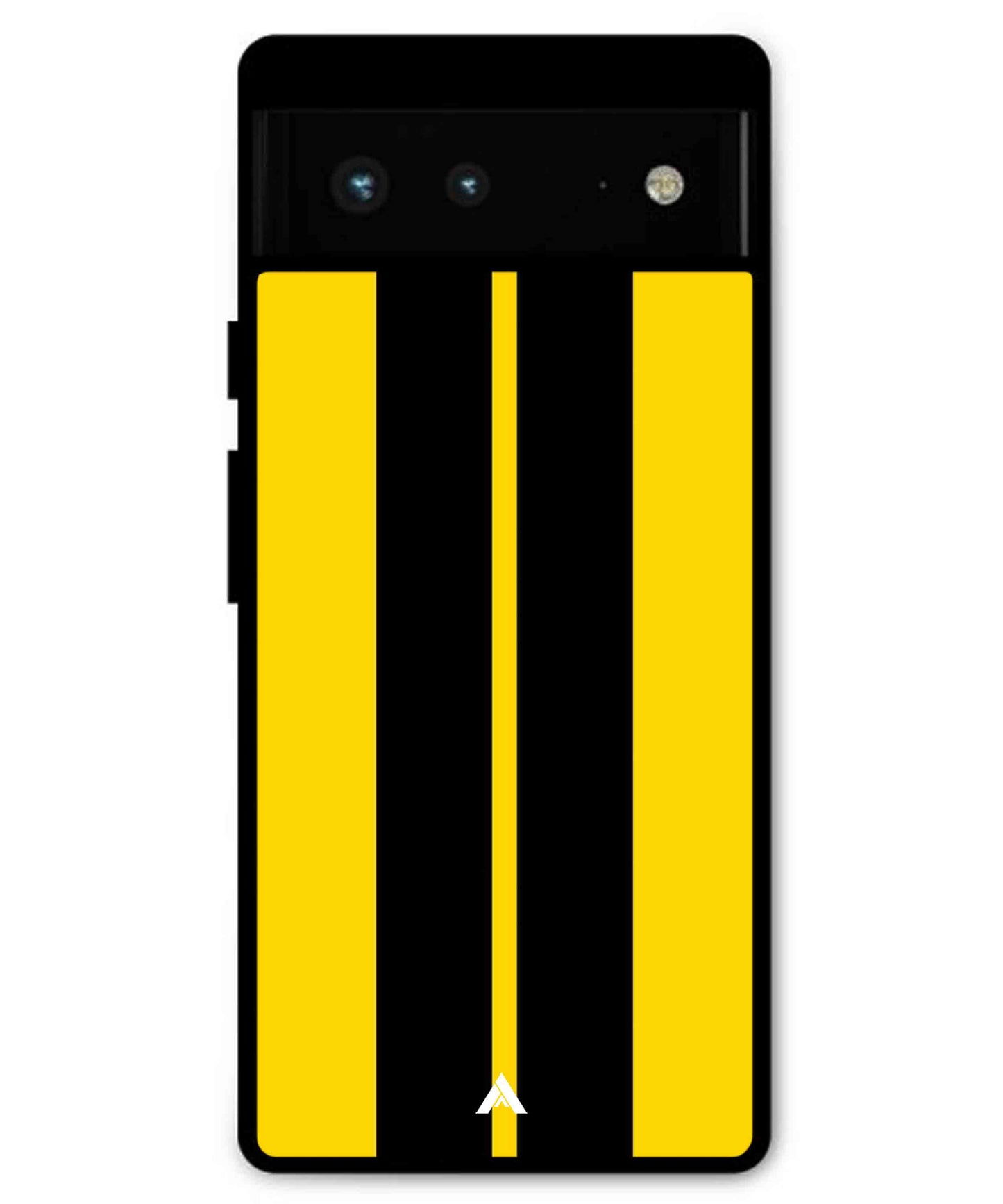 Stripe Pattern 4 Metal Back Cover Phone Case for Pixel 6 Pro