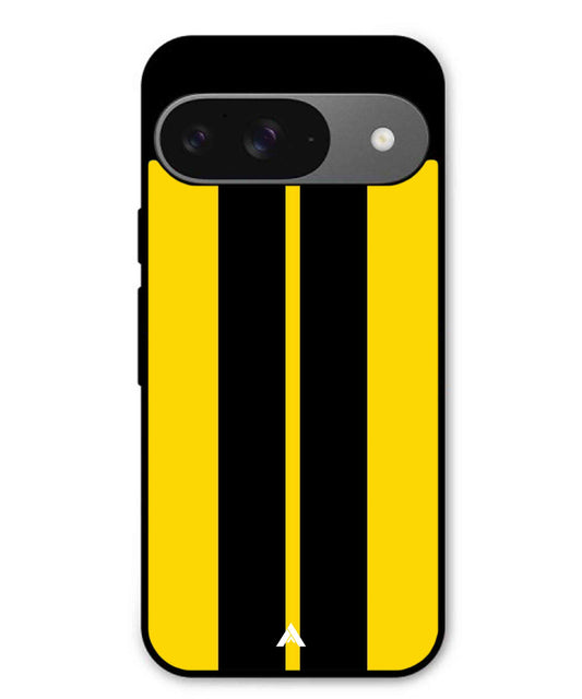 Stripe Pattern 4 Metal Back Cover Phone Case for Pixel 9