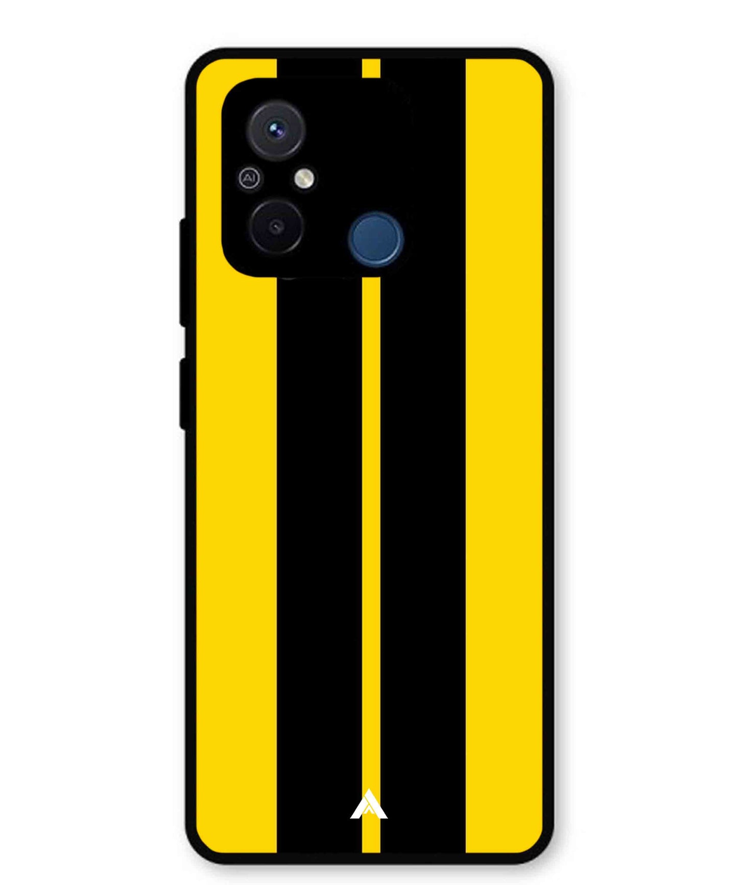 Stripe Pattern 4 Metal Back Cover Phone Case for Poco C55