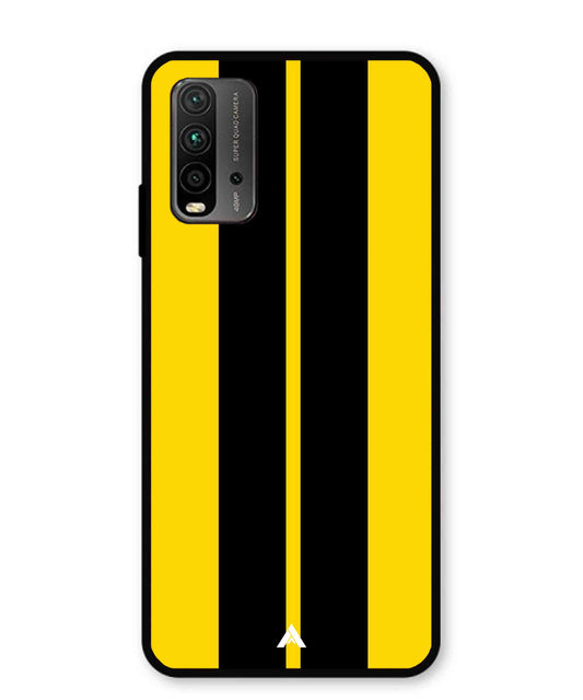 Stripe Pattern 4 Metal Back Cover Phone Case for Poco M3