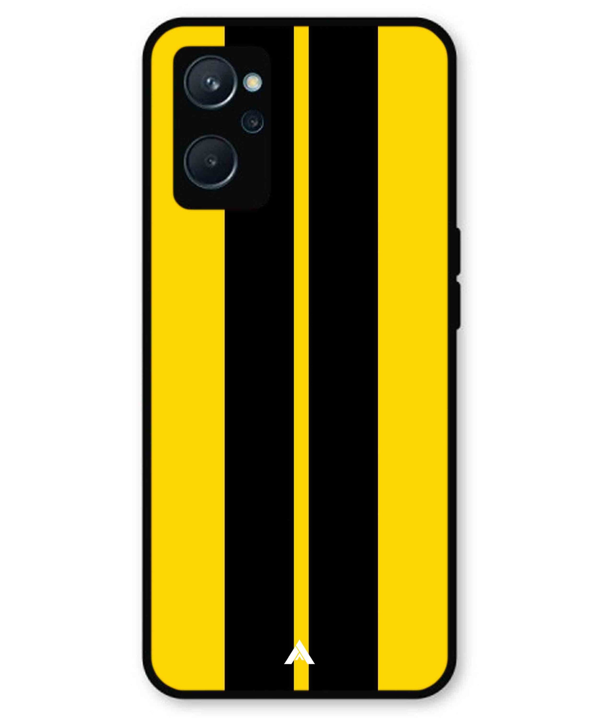 Stripe Pattern 4 Metal Back Cover Phone Case for Realme 10