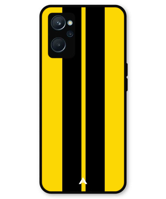 Stripe Pattern 4 Metal Back Cover Phone Case for Realme 10
