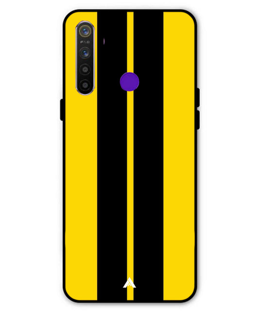 Stripe Pattern 4 Metal Back Cover Phone Case for Realme 5i