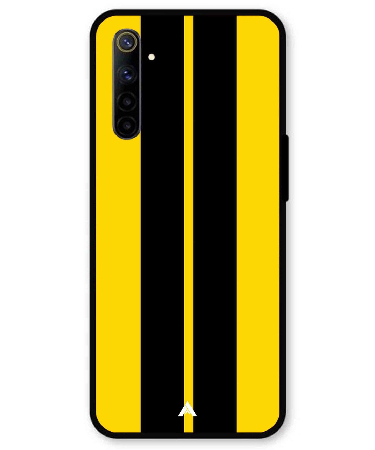 Stripe Pattern 4 Metal Back Cover Phone Case for Realme 6i