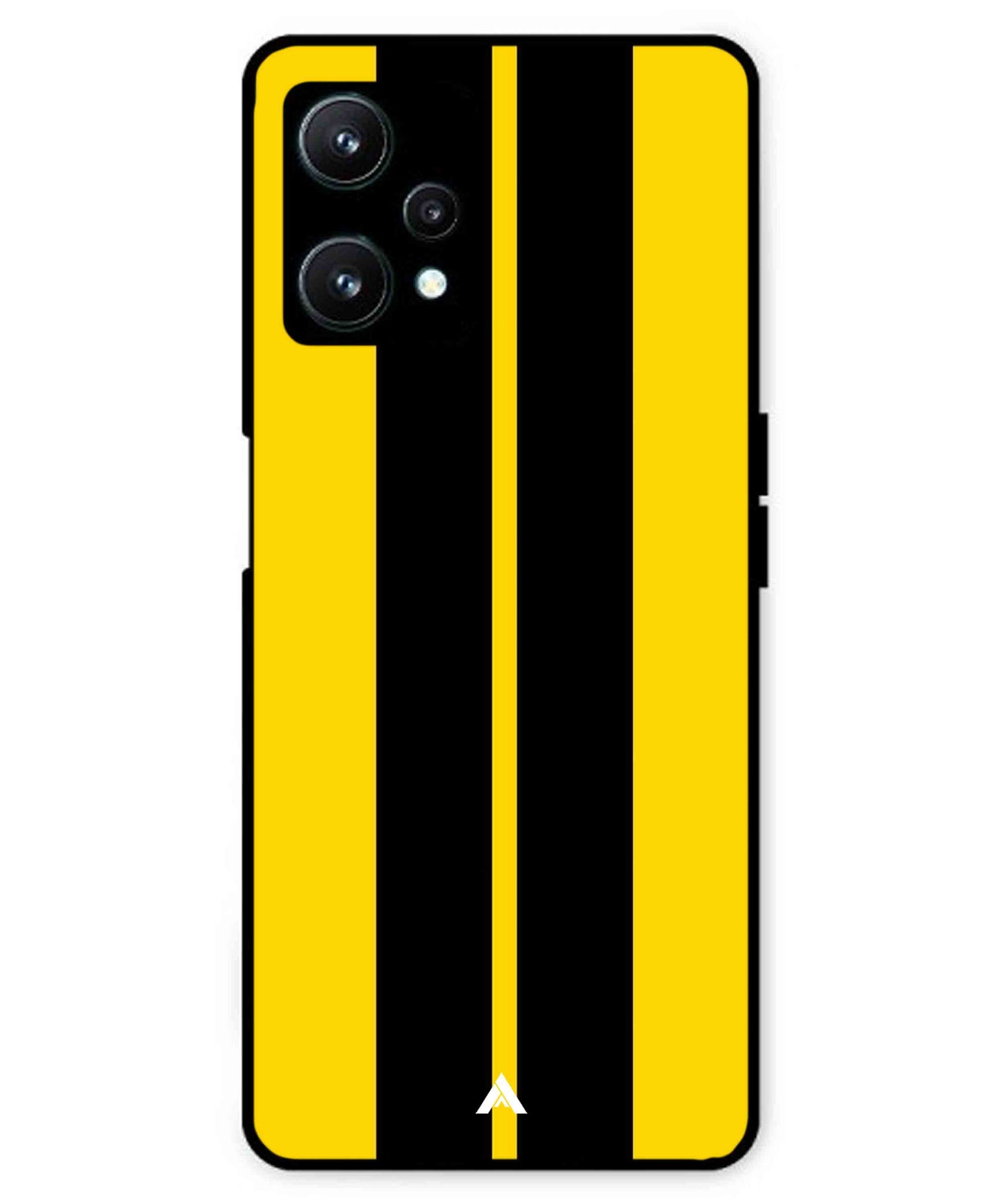 Stripe Pattern 4 Metal Back Cover Phone Case for Realme 9 SE
