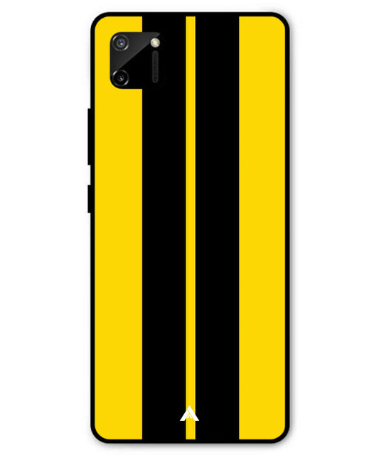 Stripe Pattern 4 Metal Back Cover Phone Case for Realme C11