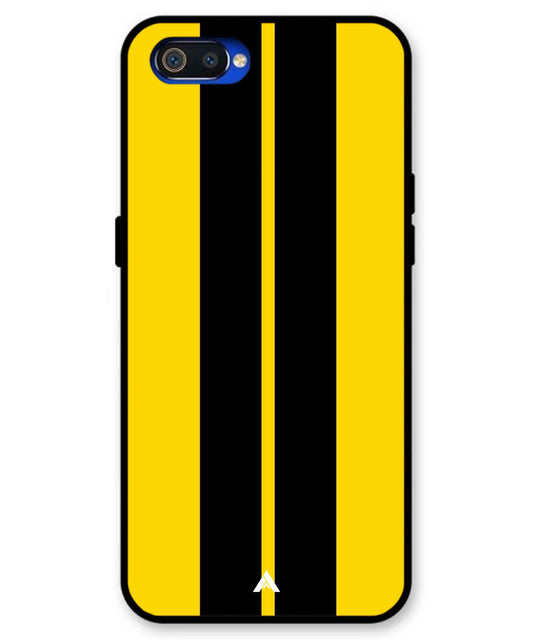 Stripe Pattern 4 Metal Back Cover Phone Case for Realme C2