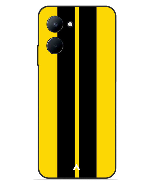 Stripe Pattern 4 Metal Back Cover Phone Case for Realme C33